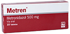 METREN (METRONIDAZOL) 500MG X 10 TABLETAS (MEYER)