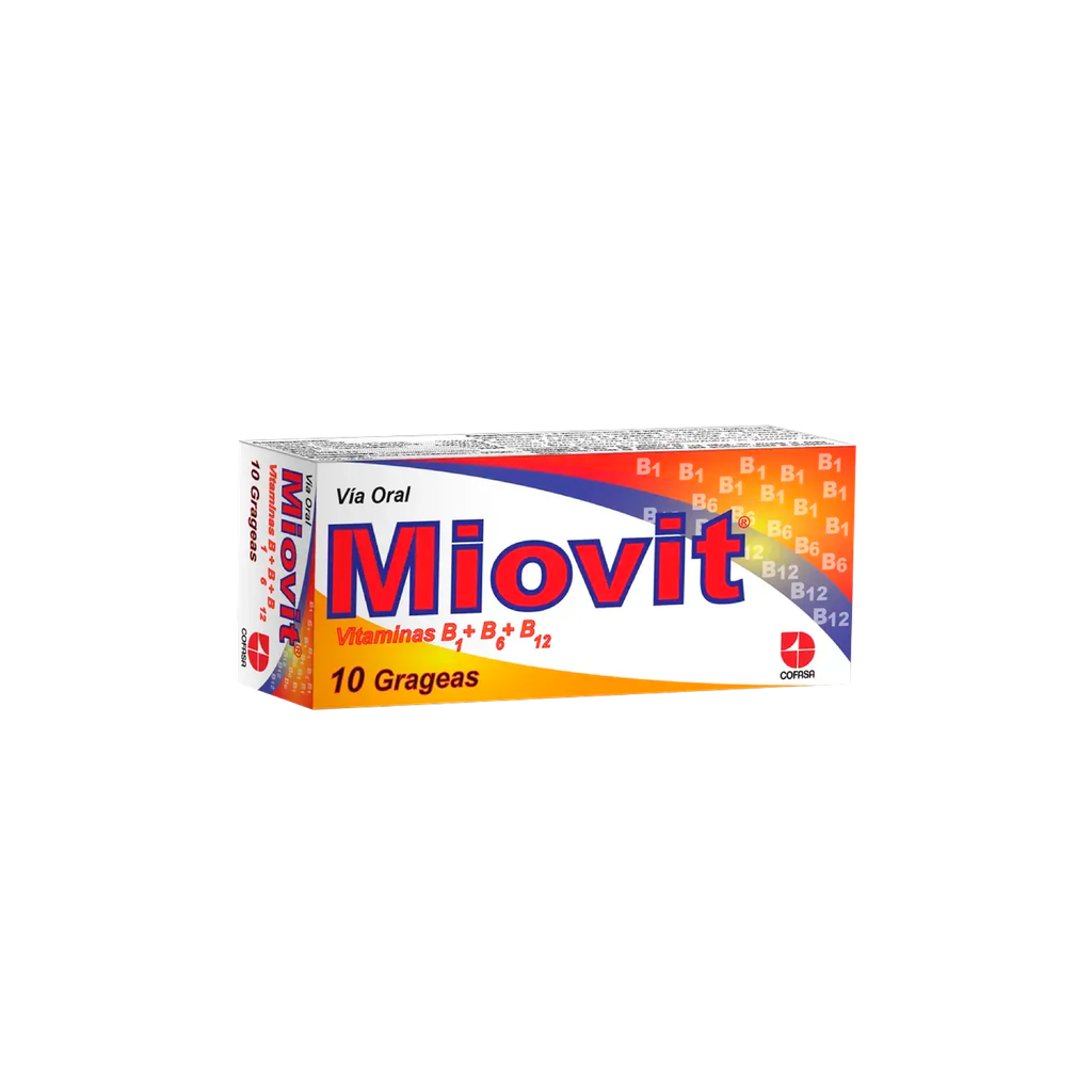 MIOVIT (COMPLEJO B)  X 10 GRAGEAS (COFASA)