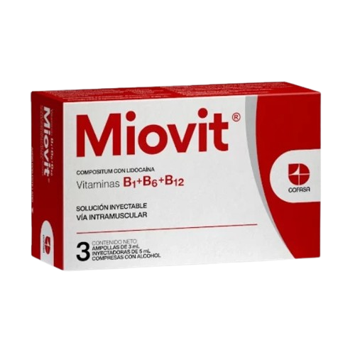 MIOVIT (COMPLEJO B)  X 3 AMPOLLAS (COFASA)
