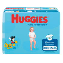 PAÑAL PARA BEBE TRIPLE PROTECCION TALLA XXG X 20 UNIDADES (HUGGIES)