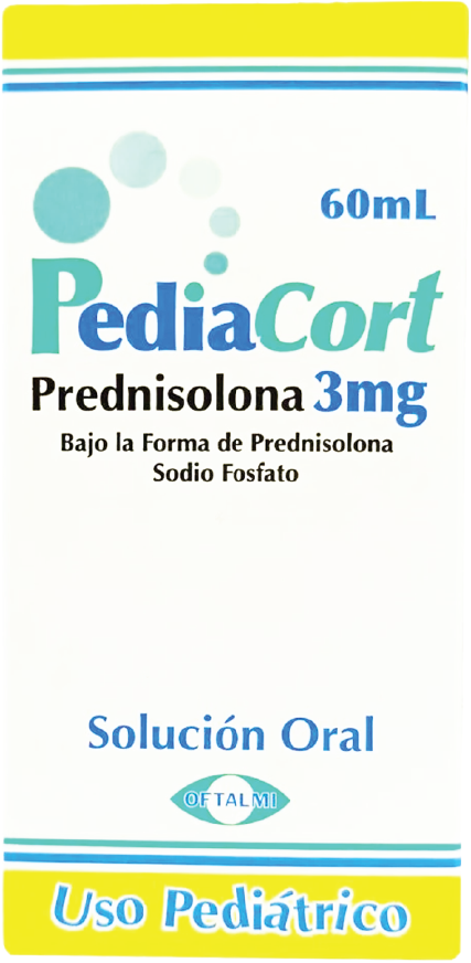 PEDIACORT SOLUCION PEDIATRICA (PREDNISOLONA) 3MG X 60ML (OFTALMI)