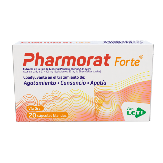 PHARMORAT FORTE (GINSENG)  X 20 CAPSULAS (LETI)