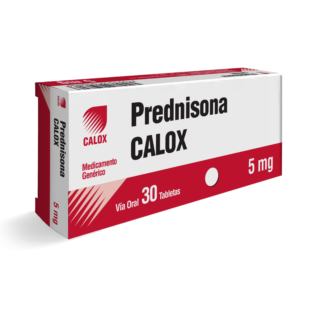 PREDNISONA  5MG X 30 TABLETAS (CALOX)