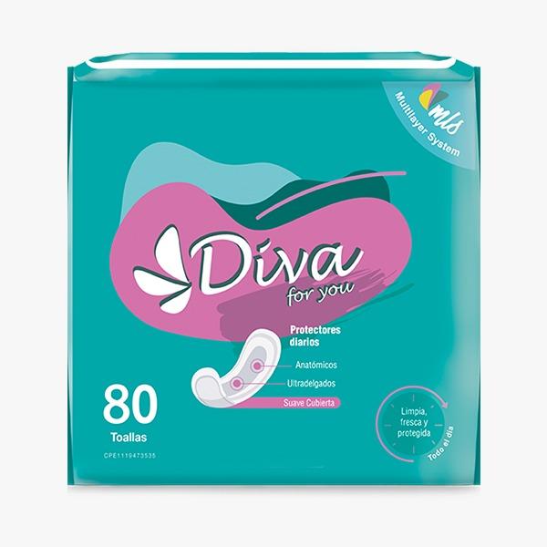 PROTECTORES DIARIOS 80 UNIDADES (DIVA)