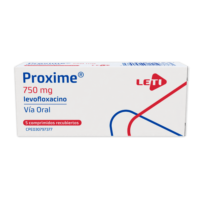 PROXIME (LEVOFLOXACINA) 750MG X 5 COMPRIMIDOS (LETI)