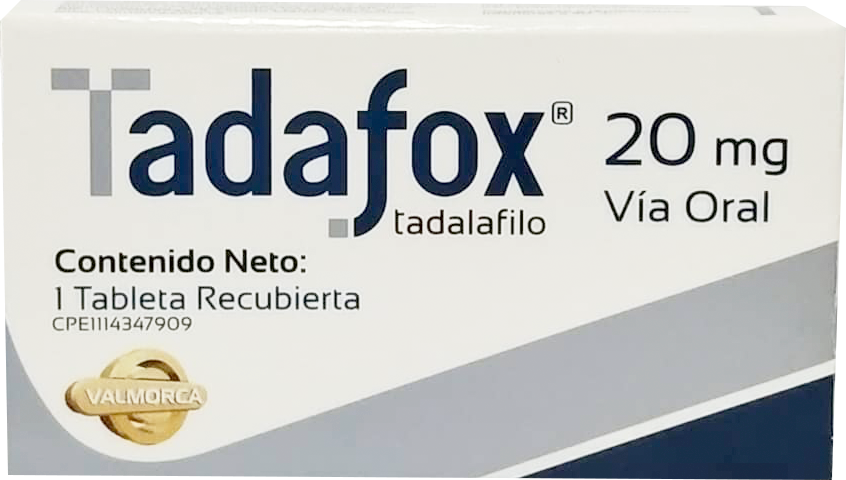 TADAFOX (TADALAFIL) 20MG X 1 TABLETA (VALMORCA)
