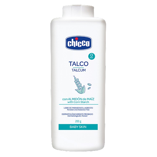 TALCO PARA BEBES CON ALMIDON DE MAIZ 200 GR (CHICCO)