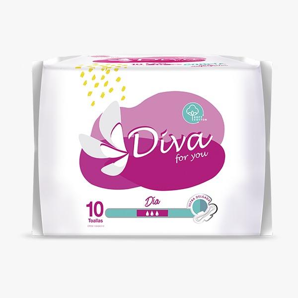 TOALLAS SANITARIAS ULTRADELGADA DIA X 10 UNIDADES (DIVA)
