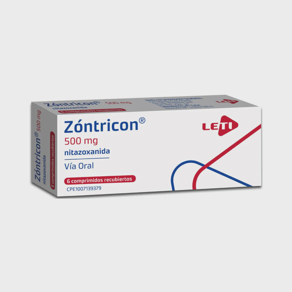ZONTRICON (NITAZOXANIDA) 500MG X 6 COMPRIMIDOS (LETI)