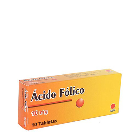 ÁCIDO FÓLICO  10MG X 10 TABLETAS (MEYER)