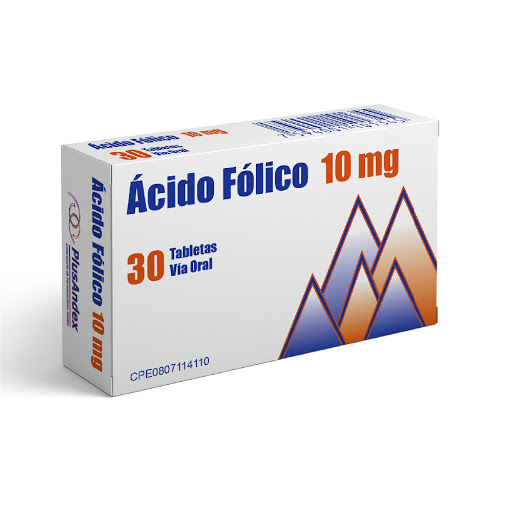 ÁCIDO FÓLICO  10MG X 30 TABLETAS (PLUSANDEX)