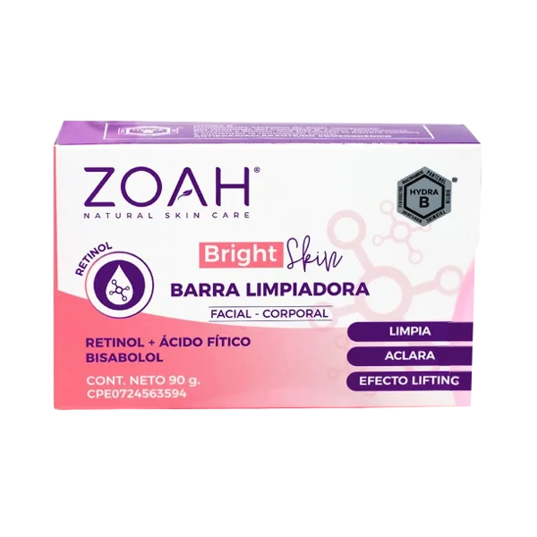 BARRA LIMPIADORA BRIGHT SKIN X 90 GR (ZOAH)