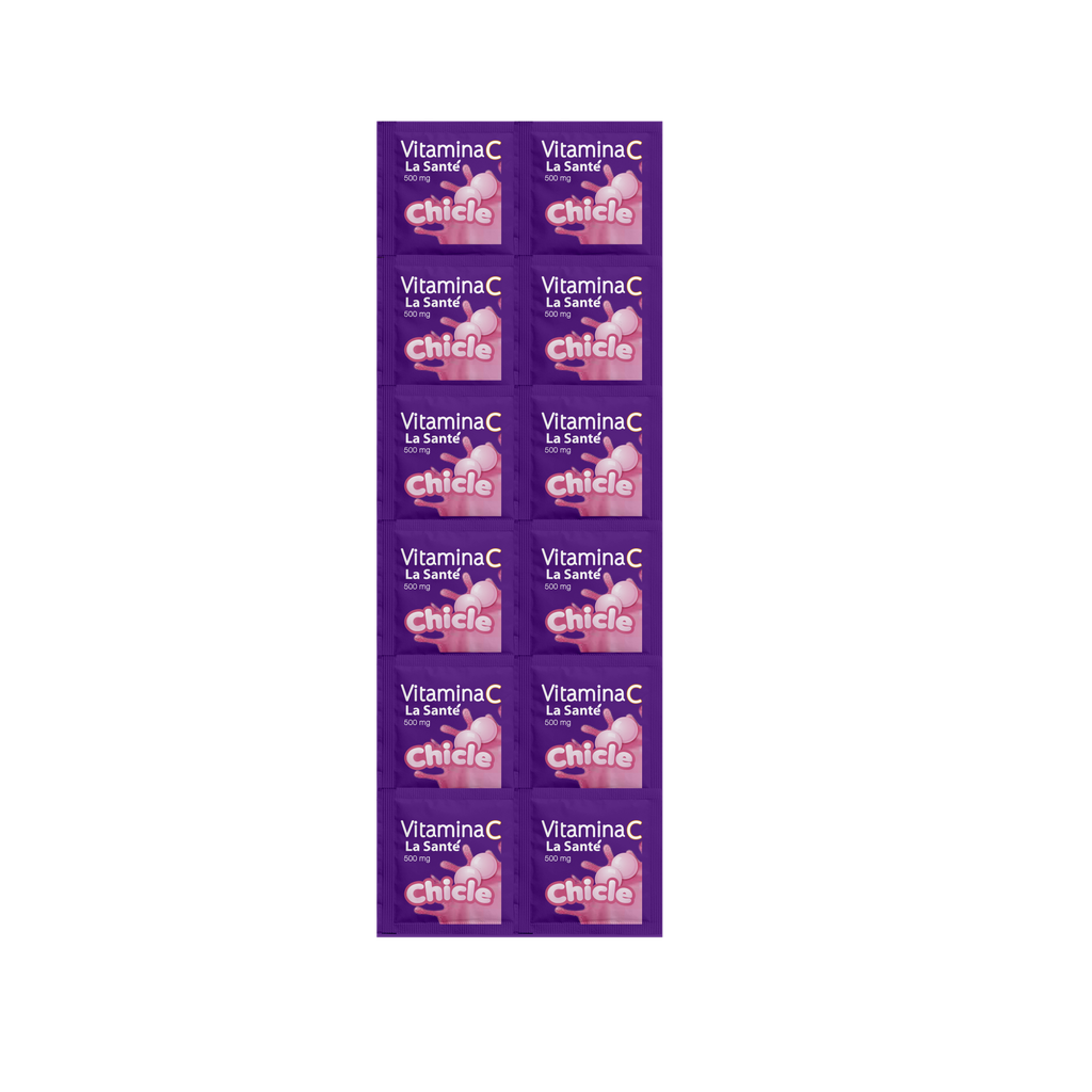 VITAMINA C CHICLE 500MG X 10 TAB MASTICABLES (LA SANTE)