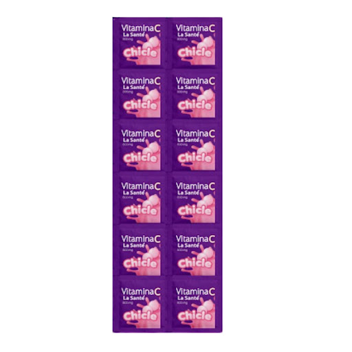 VITAMINA C CHICLE 500MG X 10 TAB MASTICABLES (LA SANTE)