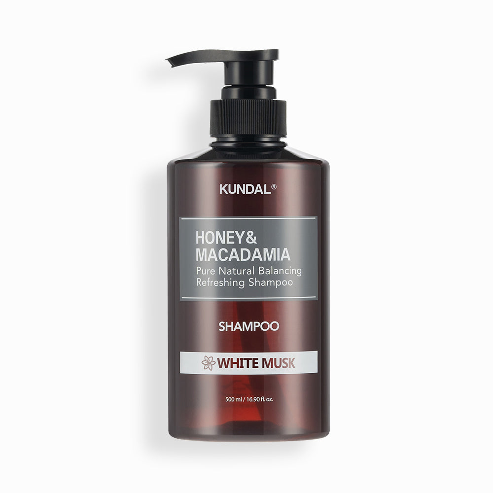 CHAMPU CON EXTRACTOS NATURALES WHITE MUSK X500ML (KUNDAL)