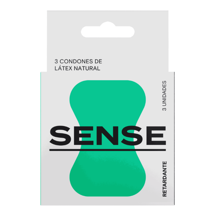 PRESERVATIVO RETARDANTE 3 UNIDADES (SENSE)