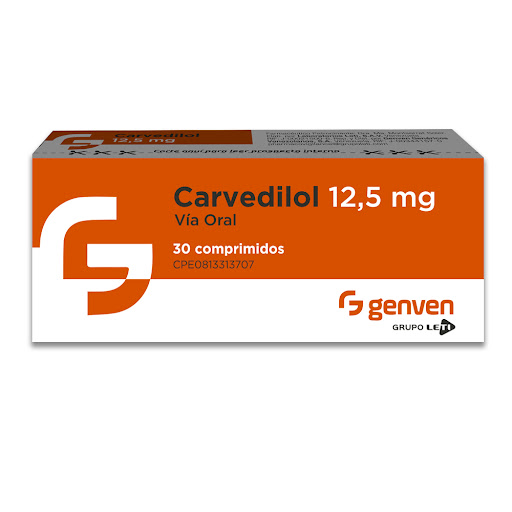 CARVEDILOL  12.5MG X 30 COMPRIMIDOS (LETI)