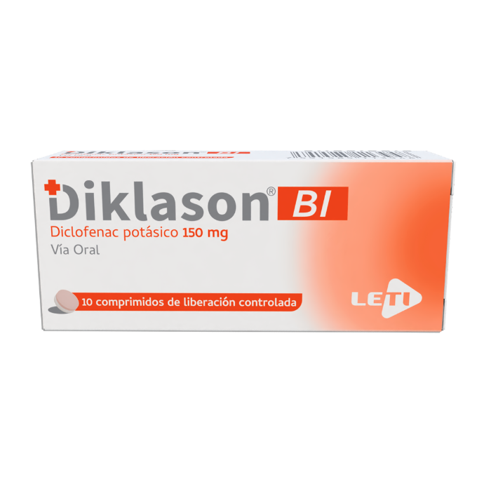 DIKLASON BI (DICLOFENAC POTASICO) 150MG X 10 COMPRIMIDOS (LETI)