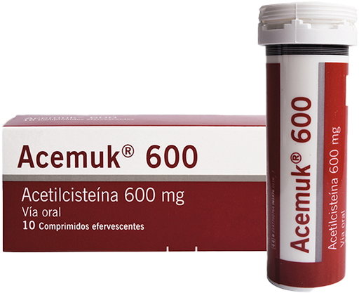 ACEMUK (N-ACETILCISTEINA) 600MG X 10COMPIMIDOS (MEYER)