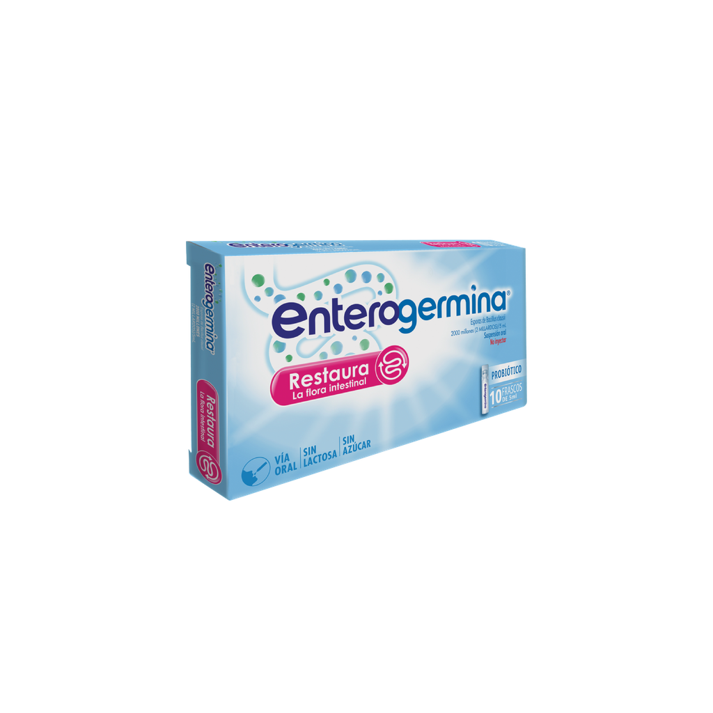 ENTEROGERMINA (BACILLUS CLAUSII) 2 BILLONES-5ML X 1 VIAL (CALOX)