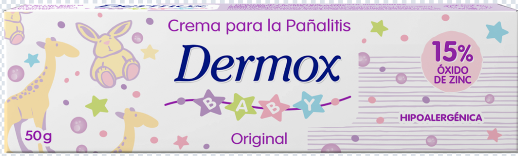 CREMA BABY ANTIPAÑALITIS ORIGINAL TUBO AL 15% 50G (DERMOX)