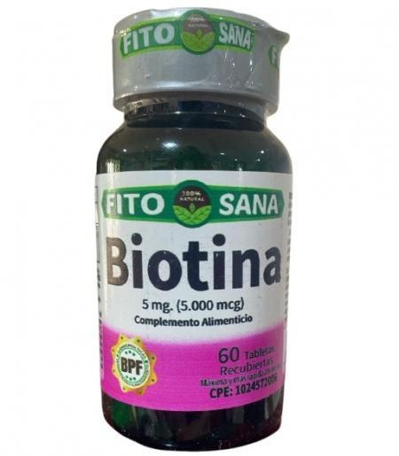 BIOTINA X 60 TABLETAS (FITOSANA)