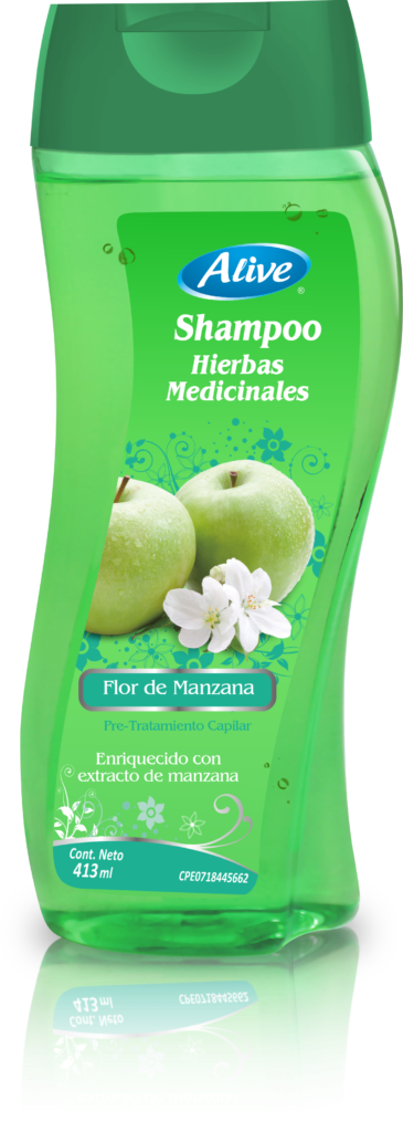 CHAMPU  HERBAL FLOR DE MANZANA  413ML   (ALIVE)
