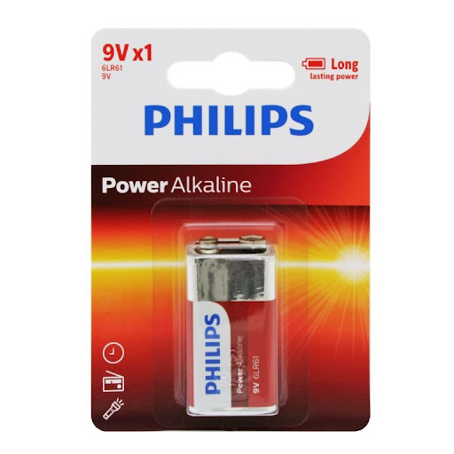 PILAS POWER ALCALINA 9V X1 UND (PHILIPS)