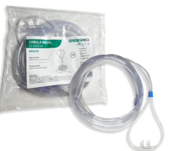 CANULA DE OXIGENO NASAL ADULTO   X 1 UNIDAD (GROSSMED)