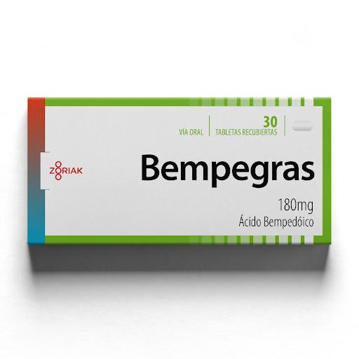 BEMPREGAS (ÁCIDO BEMPEDÓICO) 180MG X 30 TABLETAS RECUBIERTAS (ZORIAK).