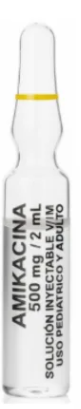 AMIKACINA 500MG/2ML X AMPOLLA IM/IV (BIOSANO)