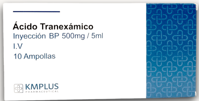 ACIDO TRANEXAMICO 500MG X10 TABLETAS  (KMPLUS)