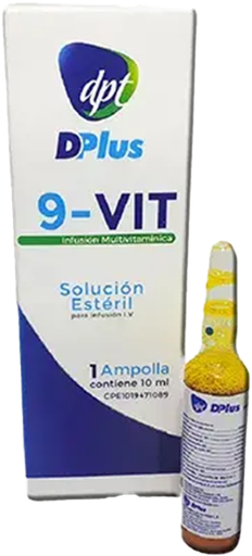 [7596347794793] 9-VIT (INFUSION MULTIVITAMINICO) 10ML X 1 AMPOLLA IV (DROVENPLUS)
