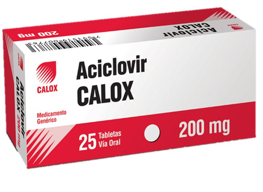 [7591519005639] ACICLOVIR 200MG X 25 TABLETAS (CALOX)