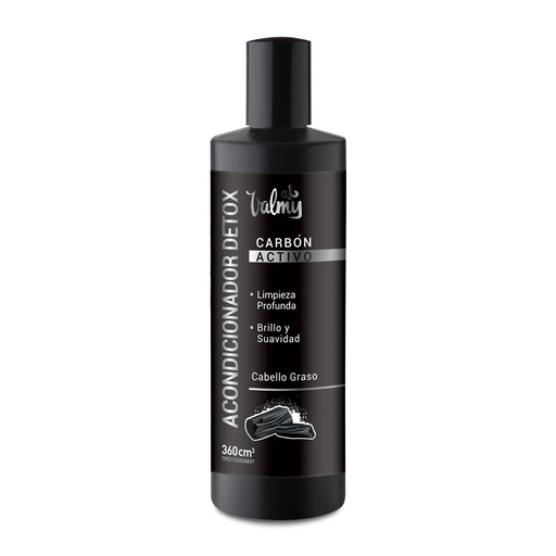 [7591949314011] ACONDICIONADOR DETOX CARBON ACTIVADO X 340 ML (VALMY)