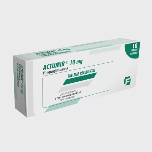 [7591821290136] ACTUMIR (EMPAGLIFOCINA) 10MG X 10 TABLETAS RECUBIERTAS (FARMA)