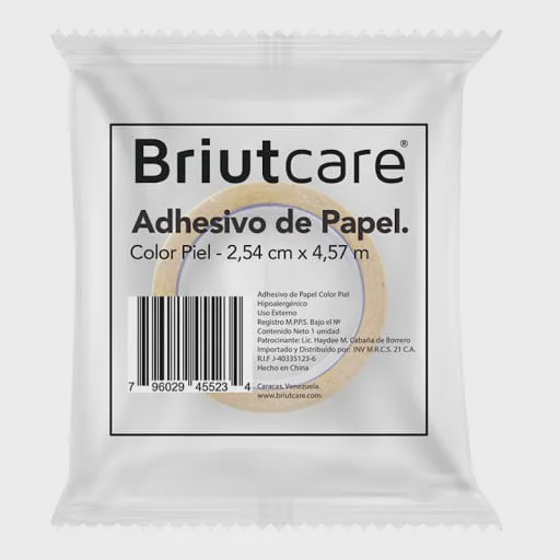 [723592772666] ADHESIVO DE TELA 2.54CM X 4.57M X 1 UND (BRIUTCARE)