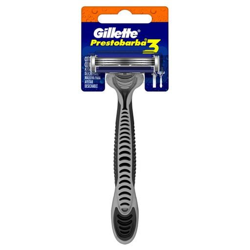 [7702018880409] AFEITADORA PRESTOBARBA3 X UNIDAD (GILLETTE)
