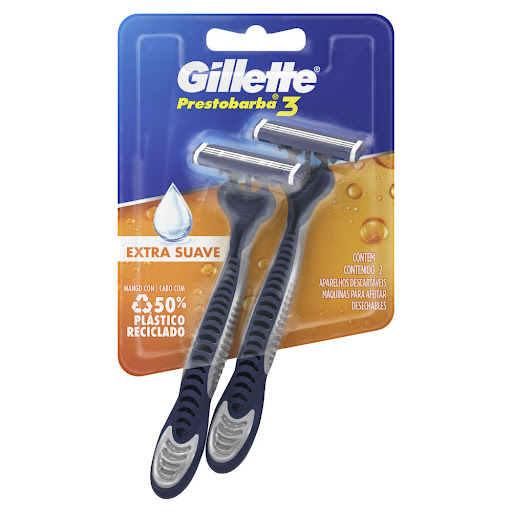 [7702018874729] AFEITADORAS PRESTOBARBA 3 EXTRA SUAVEX 2 UNIDADES (GILLETE)