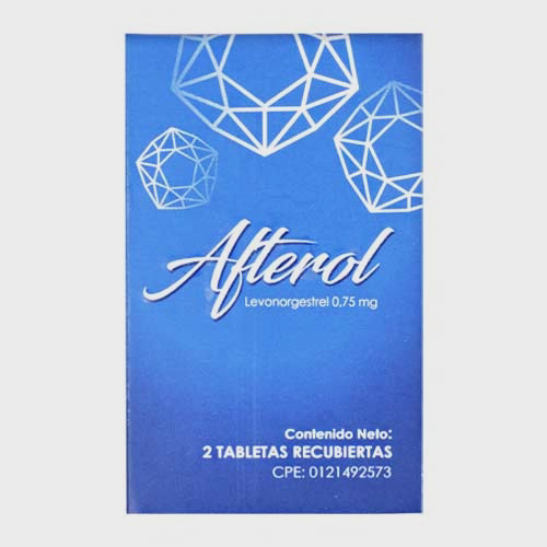 [7594001564157] AFTEROL (LEVONOGESTREL) 0.75MG X 2 TABLETAS (GENIA CARE PHARMACEUTICALS)