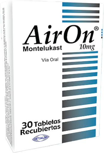 [7591196002808] AIRON (MONTELUKAST) 10MG X 30 TABLETAS (OFTALMI)
