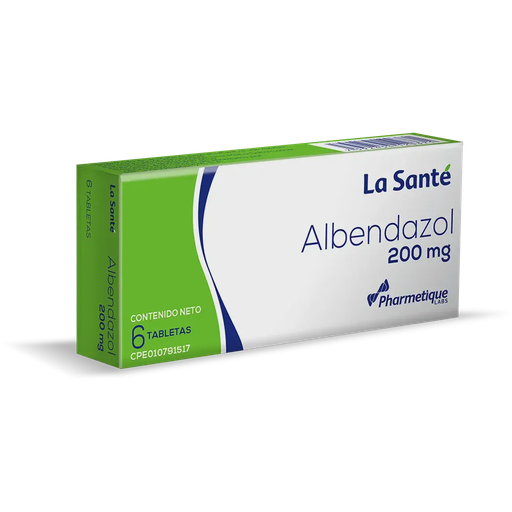 [7592454120371] ALBENDAZOL 200MG X 6 TABLETAS (LA SANTE)