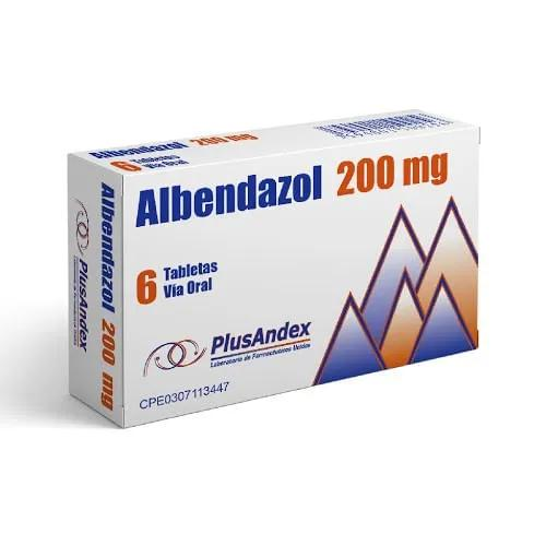 [7594001100256] ALBENDAZOL 200MG X 6 TABLETAS (PLUSANDEX)
