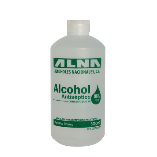 [7593255000336] ALCOHOL ANTISEPTICO 96% x 500CC (ALNA)