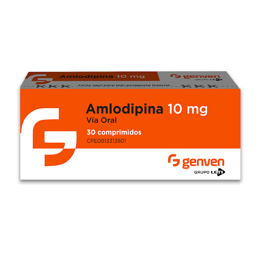 [7591585278173] AMLODIPINA 10MG X 30 TABLETAS (GENVEN)