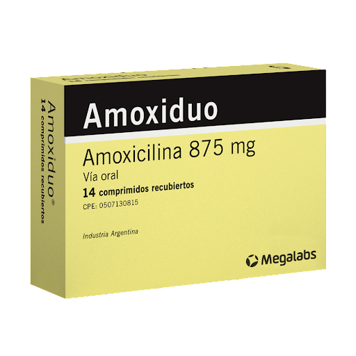 [7795345011219] AMOXIDUO (AMOXICILINA) 875MG X 14 COMPRIMIDOS RECUBIERTOS (MEGALABS)