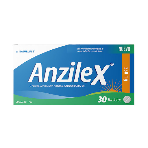 [7596526000509] ANZILEX (L-THEANINA) 250MG X 30 TABLETAS (OZAINNKH)