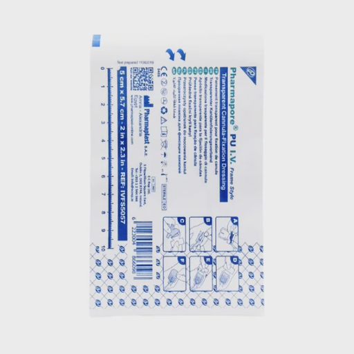 [6223004866098] APOSITO TRANSPARANTE PARA FIJACIÓN DE CANULAS   X 1 UNIDAD DE 5CM X 5.7CM (PHARMAPLAST)