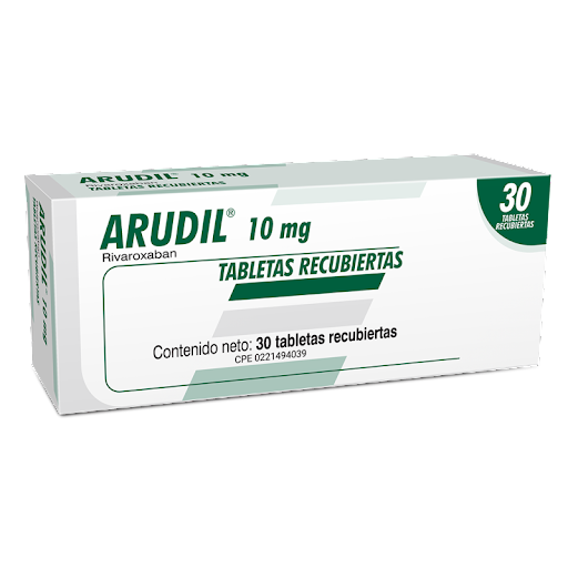 [7591821210660] ARUDIL (RIVAROXABAN) 10MG X 30 TABLETAS RECUBIERTAS (FARMA)