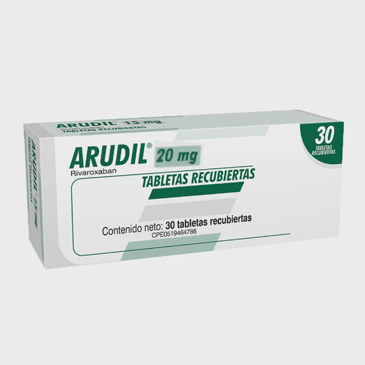 [7591821210578] ARUDIL (RIVAROXABAN) 20MG X 30 TABLETAS RECUBIERTAS (FARMA)